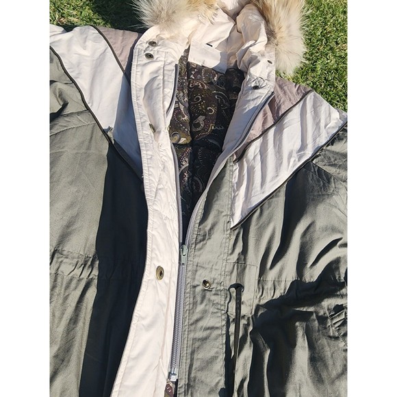 Vintage Club D’Hiver Cyclone Winter Parka Jacket Zipper Paisley Womens Size S - Picture 5 of 12